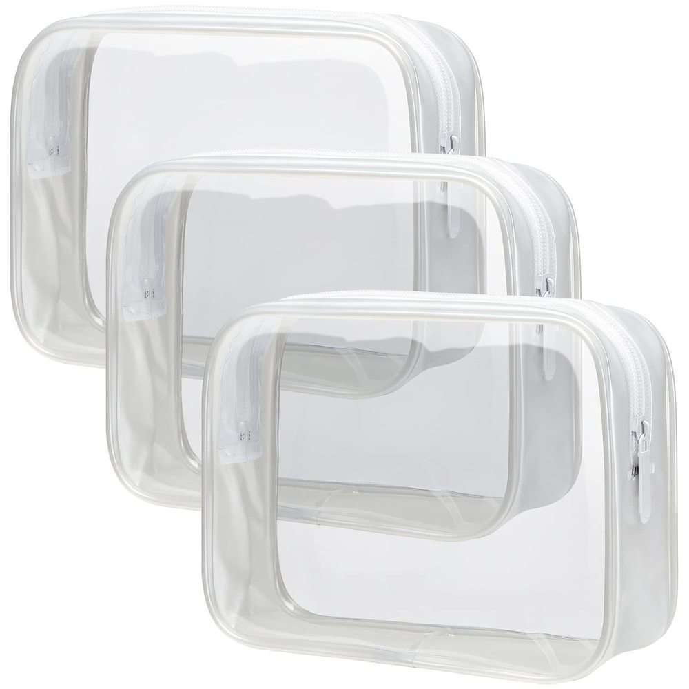 Clear Toiletry Bag - 3 Pack Tsa Approved Toiletry Bag Quart Size Bag, Travel😊